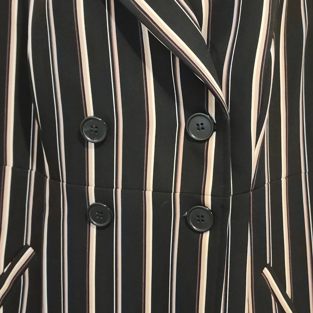Torrid Black, Pink and White Striped Jacket - Picture 2 of 13